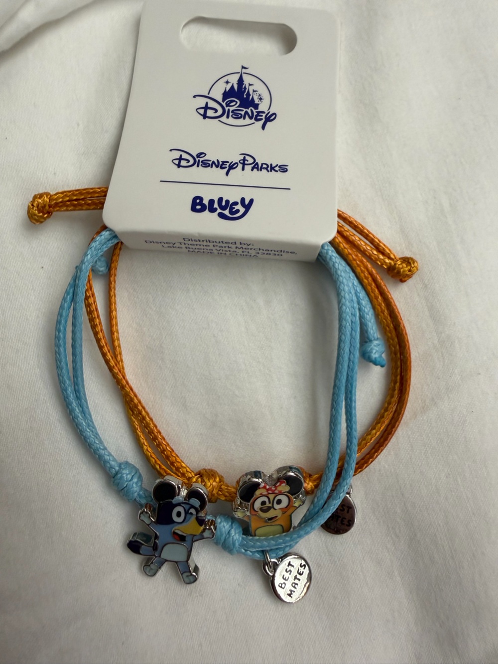 Disney Bluey and bingo Character Cord Bracelet Set